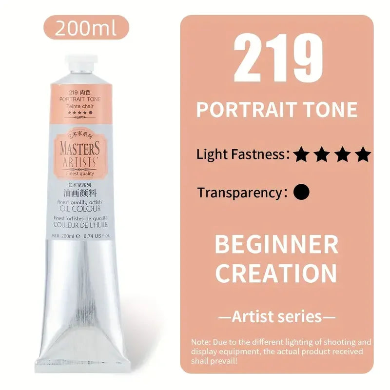 Marie's Oil Paint — 200ml Jumbo Tube, 14 Colors Available