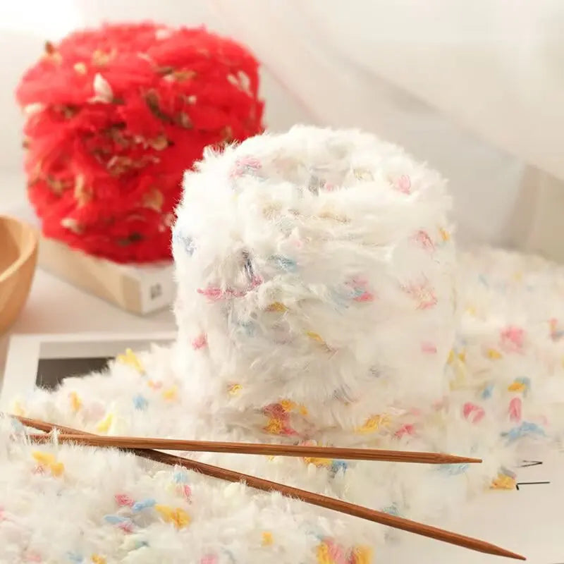 Yarn, Wide Faux Fur Texture for Knitting Coats, Scarves & Accessories
