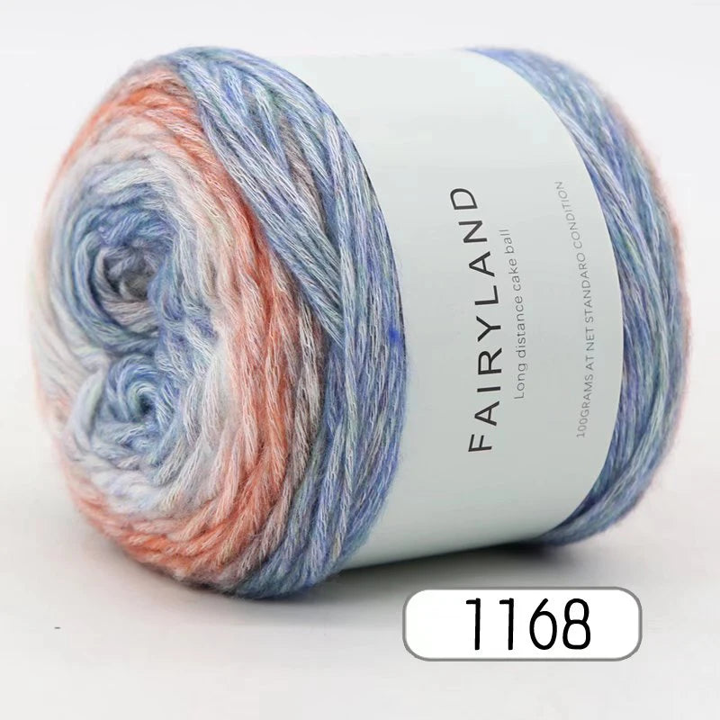 Yarn, Rainbow Gradient for Crochet Sweaters, Scarves, Hats & Shawls
