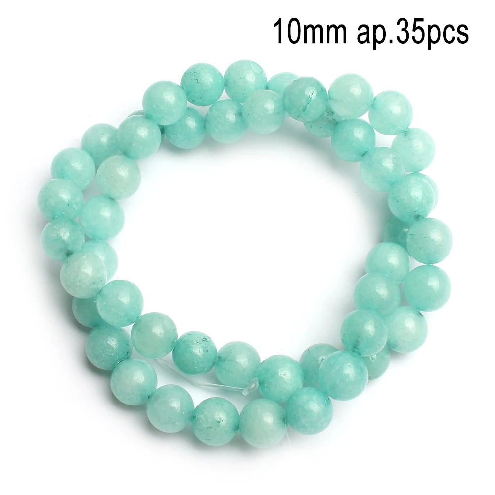 Stone Beads Amazonite-Style Faceted Mixed Shapes for DIY Jewelry Making