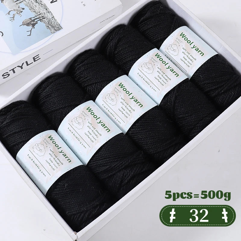 Yarn, Thick Rainbow Gradient for Coats, Scarves, Gloves & Creative Knitwear