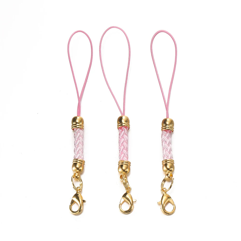 Keychain Cord Straps Lobster Clasps Jump Rings DIY Jewelry Making Craft Supplies