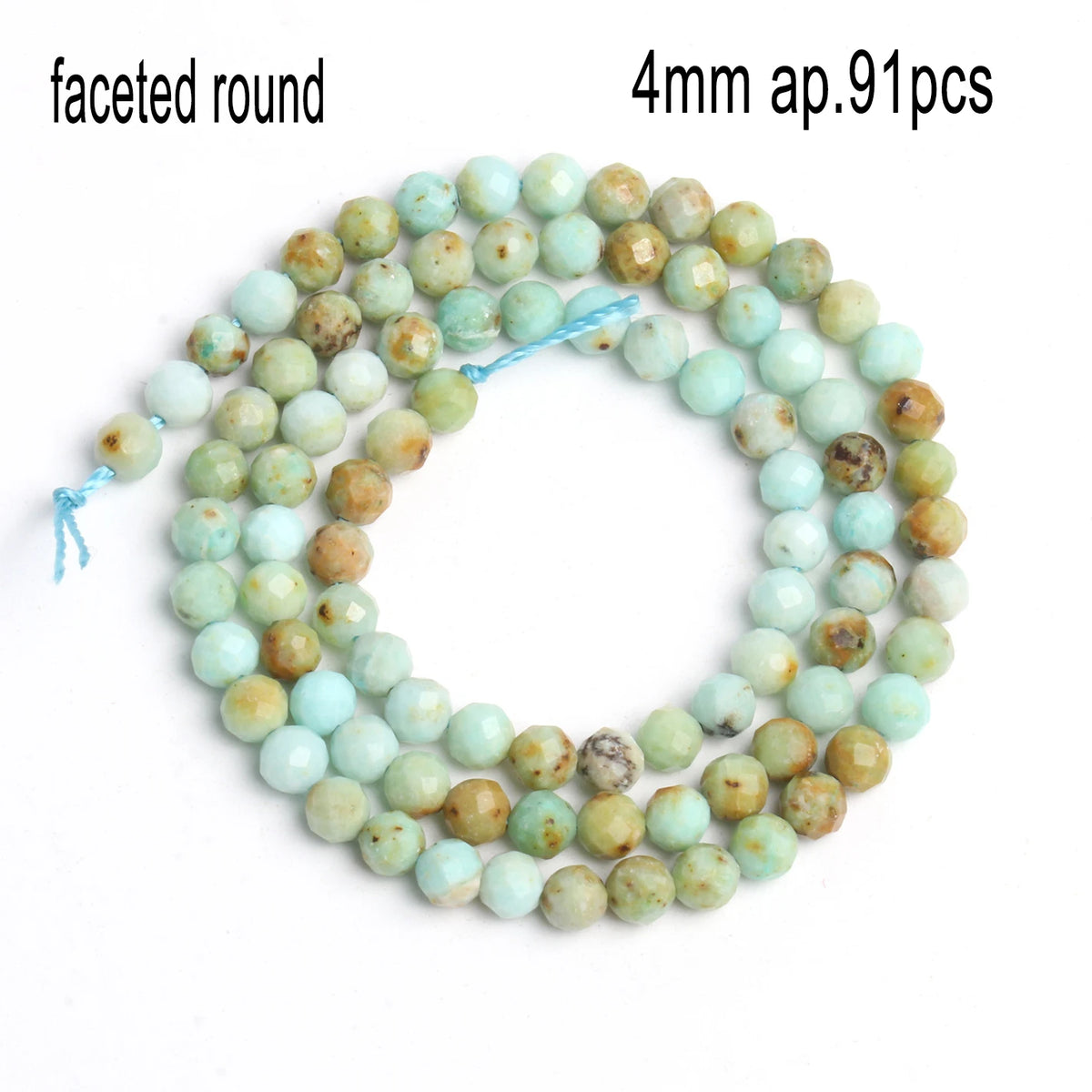 Stone Beads Amazonite-Style Faceted Mixed Shapes for DIY Jewelry Making