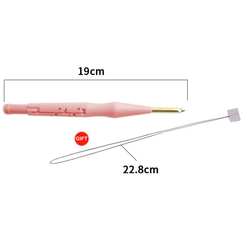 Punch Needle Tool Set, Adjustable Embroidery Pen for Handmade Yarn Crafts
