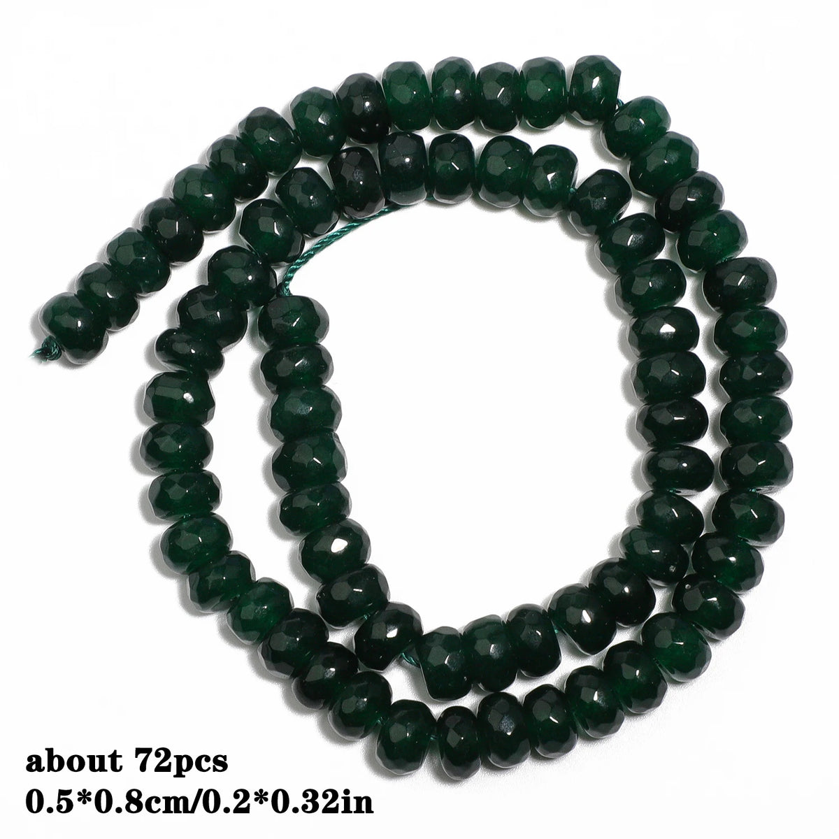 Stone Beads Green Chalcedony-Style Mixed Shapes for DIY Jewelry Making
