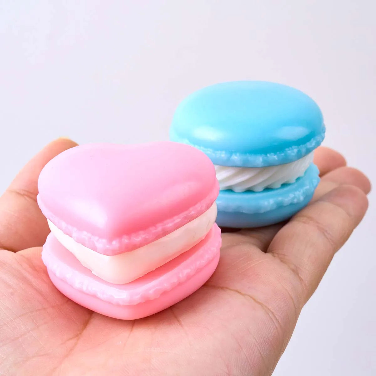 3D Macaron Silicone Candle Mold DIY Valentine's Day Ornaments Crafts Making Aromath Soap Plaster Resin Chocolate Baking Molds