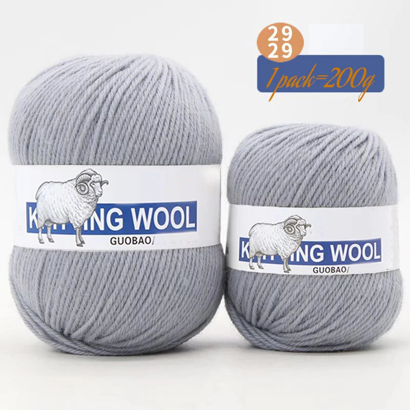 Yarn, Medium Thickness for Knitting Sweaters, Coats, Scarves & Winter Hats