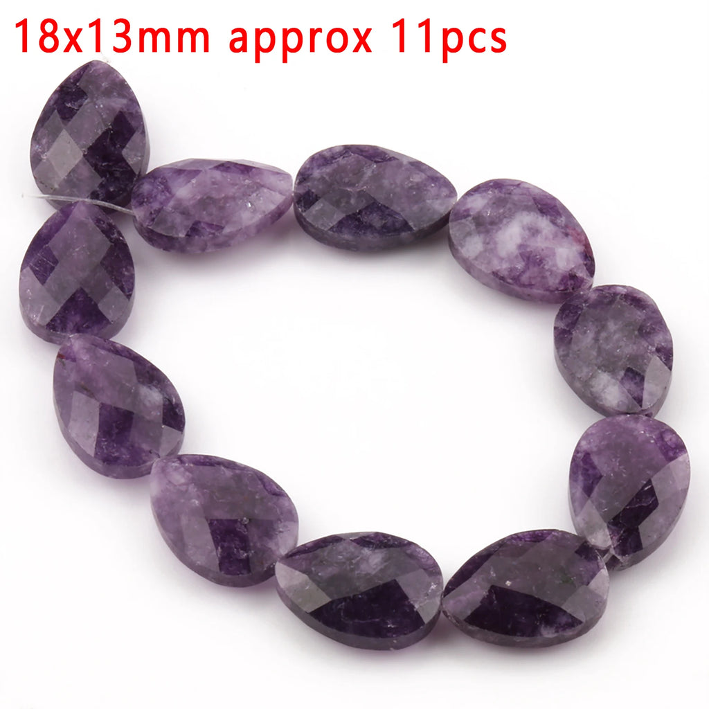 Stone Beads Purple Amethyst-Style Assorted Shapes for DIY Jewelry Making