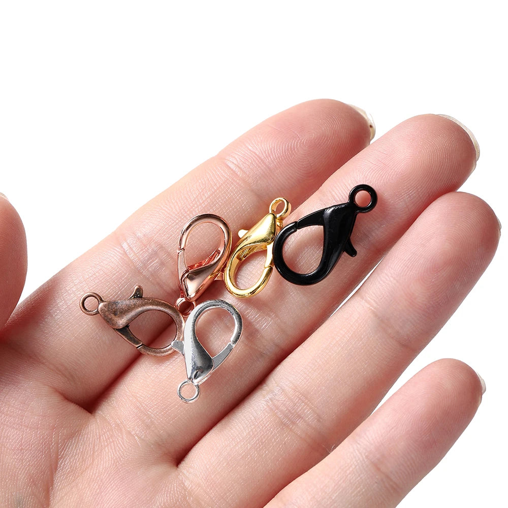 Lobster Clasps Metal Bracelet Necklace Connectors DIY Jewelry Making