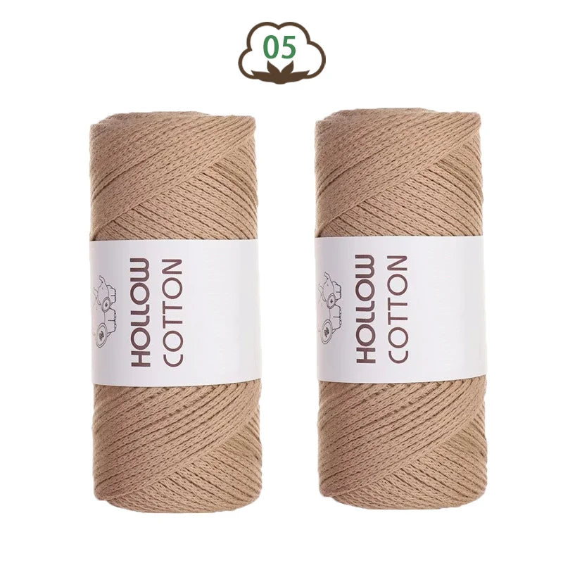 Yarn, Hollow Cord for Crochet Bags, Hats, Cushions & Handmade Accessories