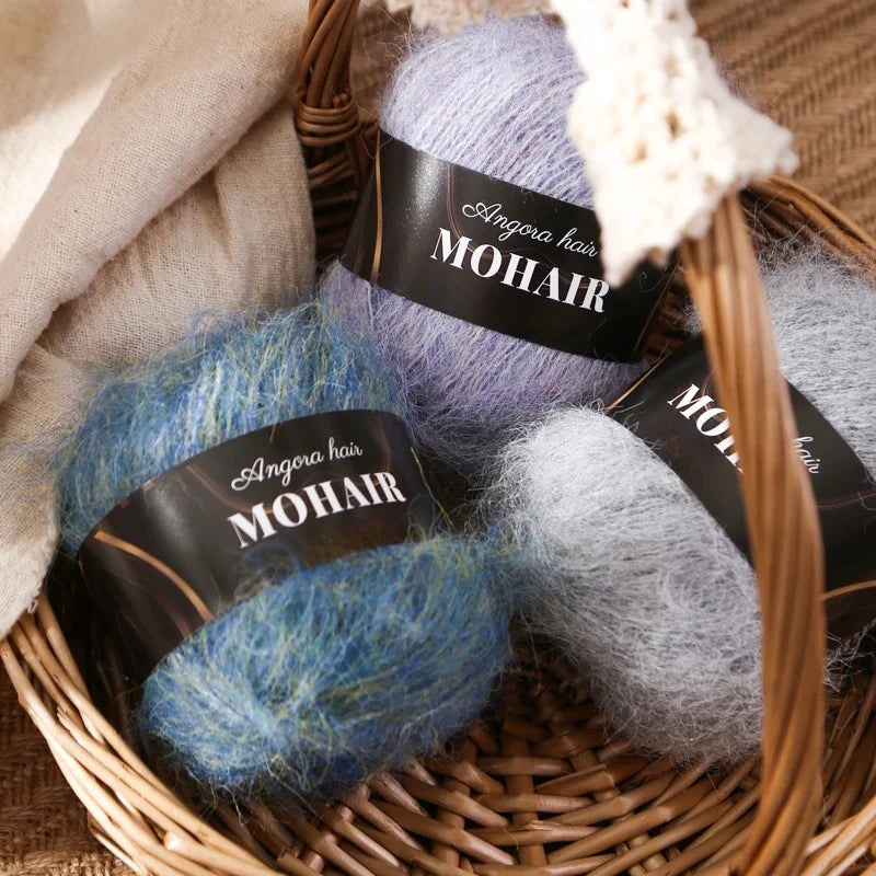Yarn, Colorful for Crochet Sweaters, Openwork Coats, Hats & Shawls