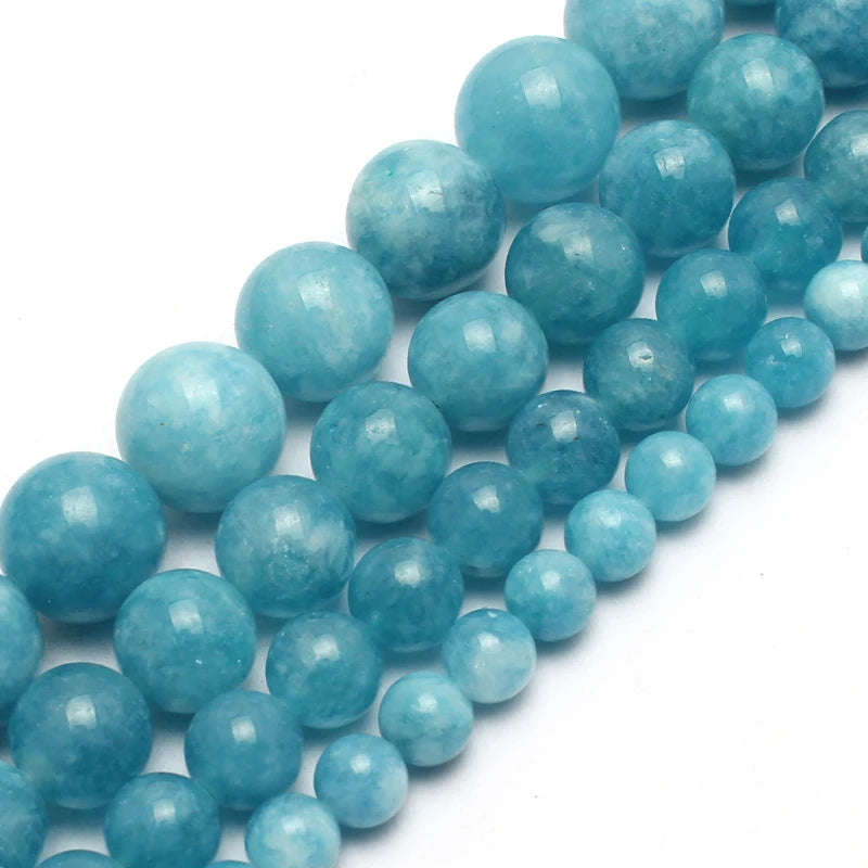 Stone Beads Round Black Lava Volcanic-Style for DIY Jewelry Making Craft Beads