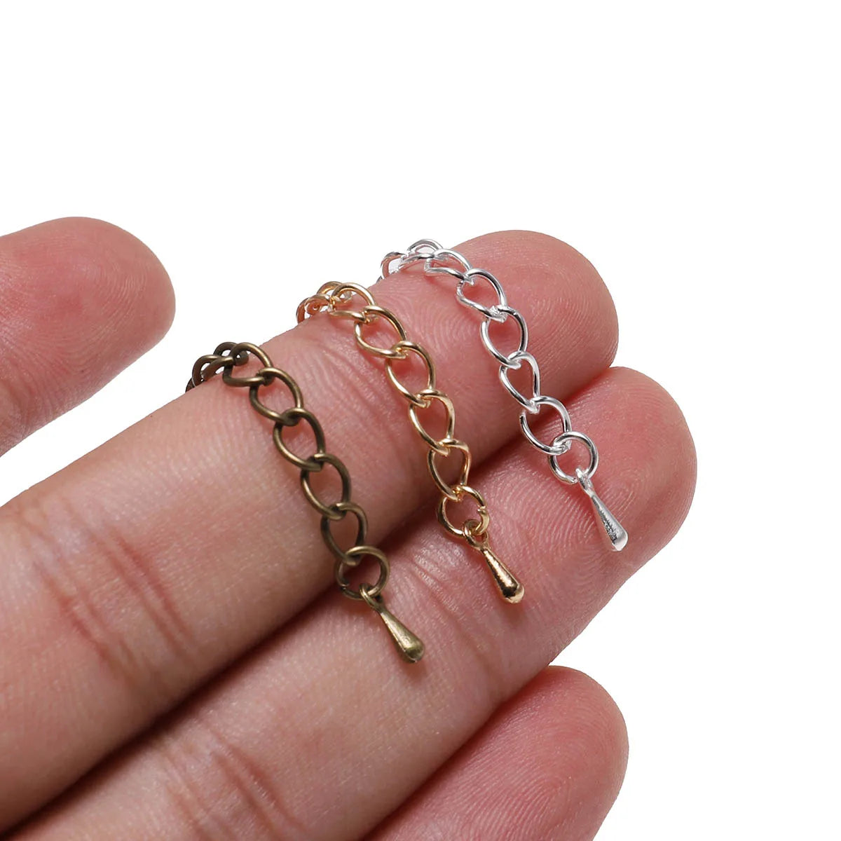 Jewelry Chains Extended Extension Tail Extender Chain Connectors Craft Supplies