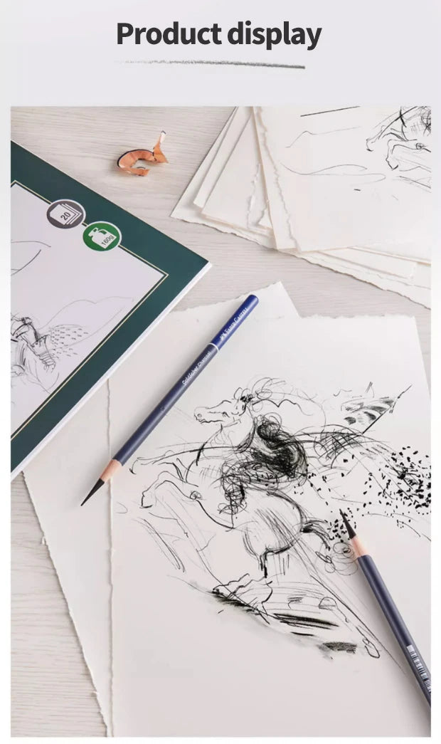 Faber-Castell Goldfaber Charcoal Pencils — 5 or 10 Piece Mixed Set