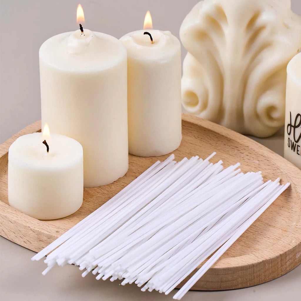 50pcs 5-20cm Candle Wicks Waxed Cotton Set Smokeless Wax Core DIY Soy Wax Core Wax Wick For Candles Making Supplies