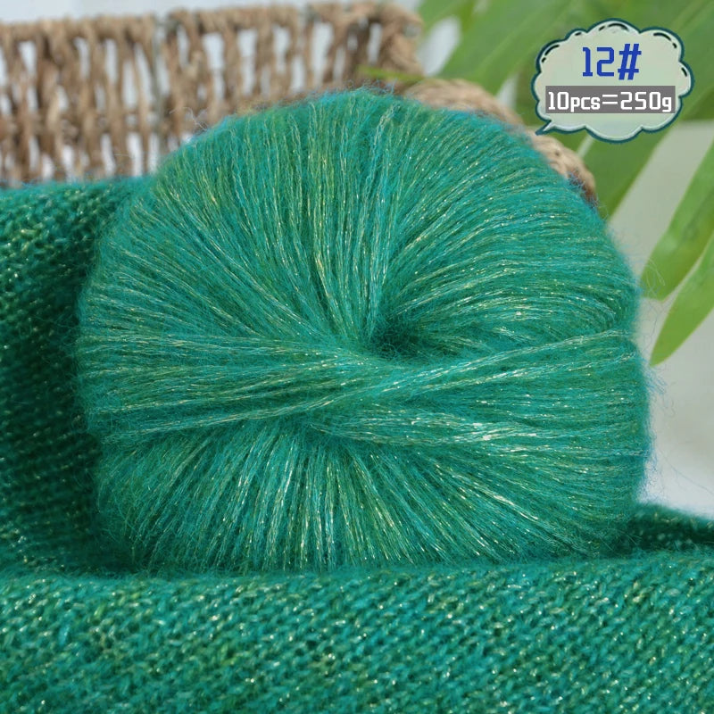 Yarn, Glitter Effect for Knitting Sweaters, Scarves, Hats & Handmade Gifts