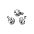 Earring Components Stainless Steel Birthstone Necklace Pendant Craft Supplies