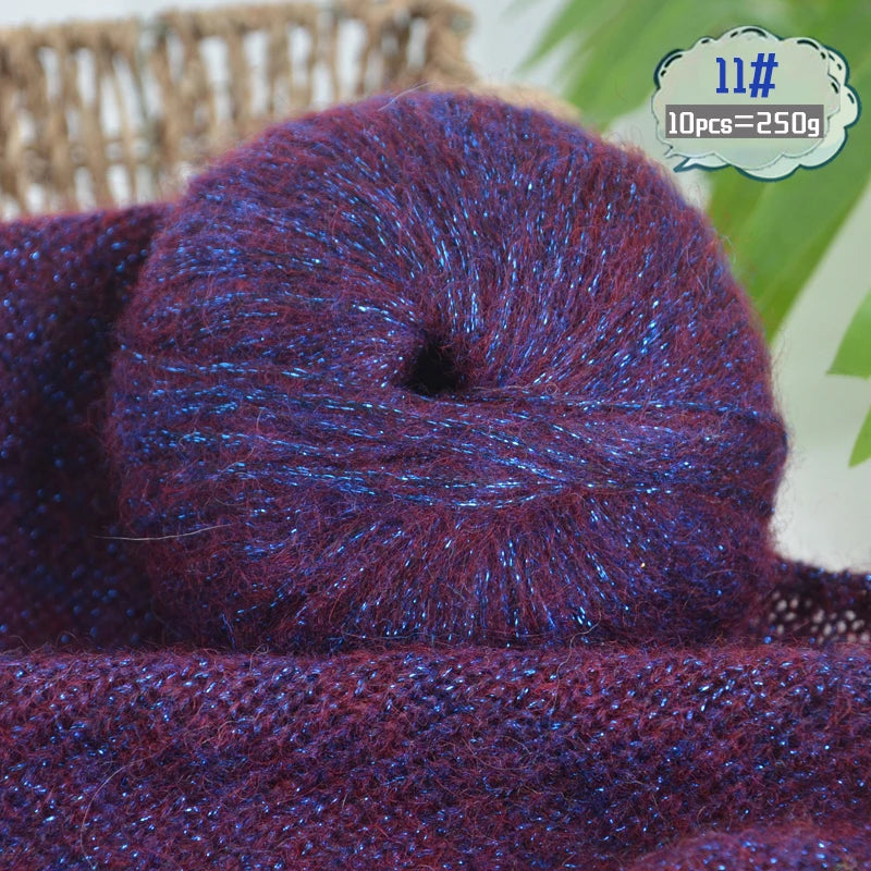 Yarn, Glitter Effect for Knitting Sweaters, Scarves, Hats & Handmade Gifts