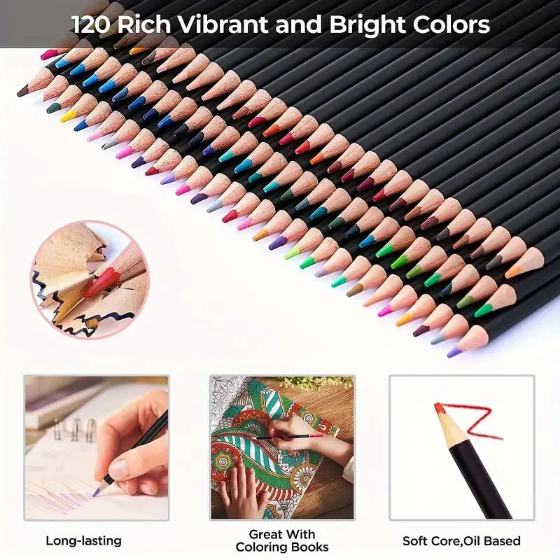 Drawing & Sketching Kit with Travel Case — 20 to 96 Pieces
