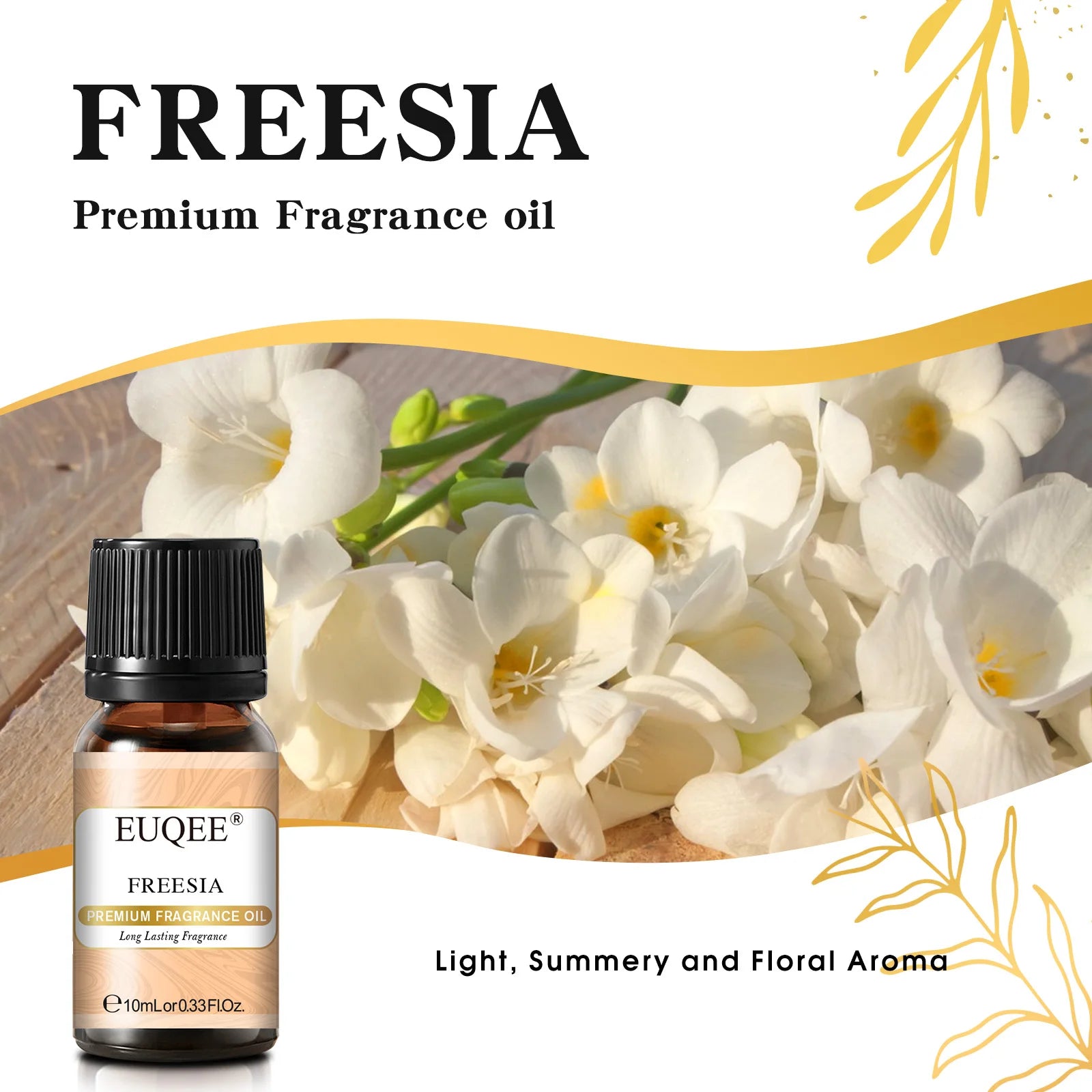 EUQEE 10ML Floral Series Fragrance Oil For Aromatherapy,Making Candle,Coconut & Vanilla Japanese Magnolia Pumpkin Pie Aroma Oils
