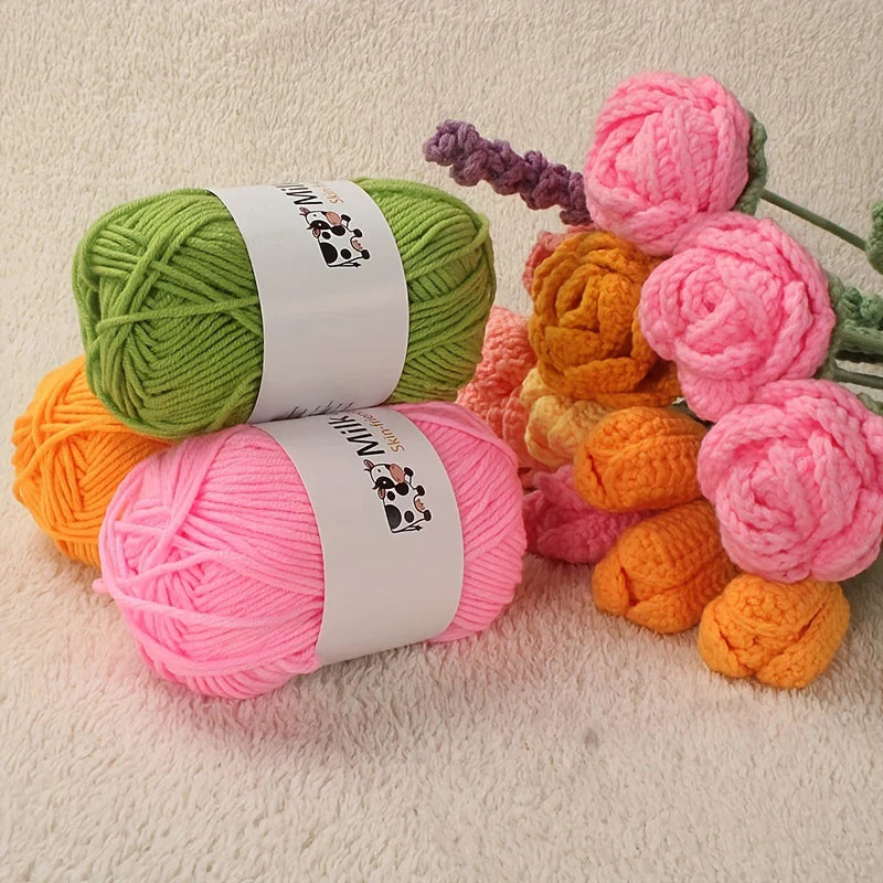 Yarn for Handmade Crochet Dolls, Flowers, Sweaters, Scarves & Hats