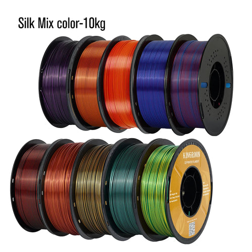 3D Printer Filament Silk Dual-Color PLA 1.75mm 5KG or 10KG KINGROON