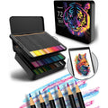Colored Pencil Set, Oil-Based 2B, 72–180 Colors, Non-Toxic, Multiple Sets