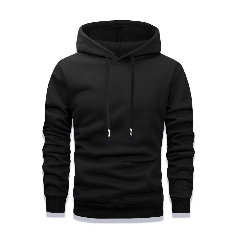 Hoodie Men's Pullover Fleece Drawstring Kangaroo Pocket Casual Warm 8 Colors