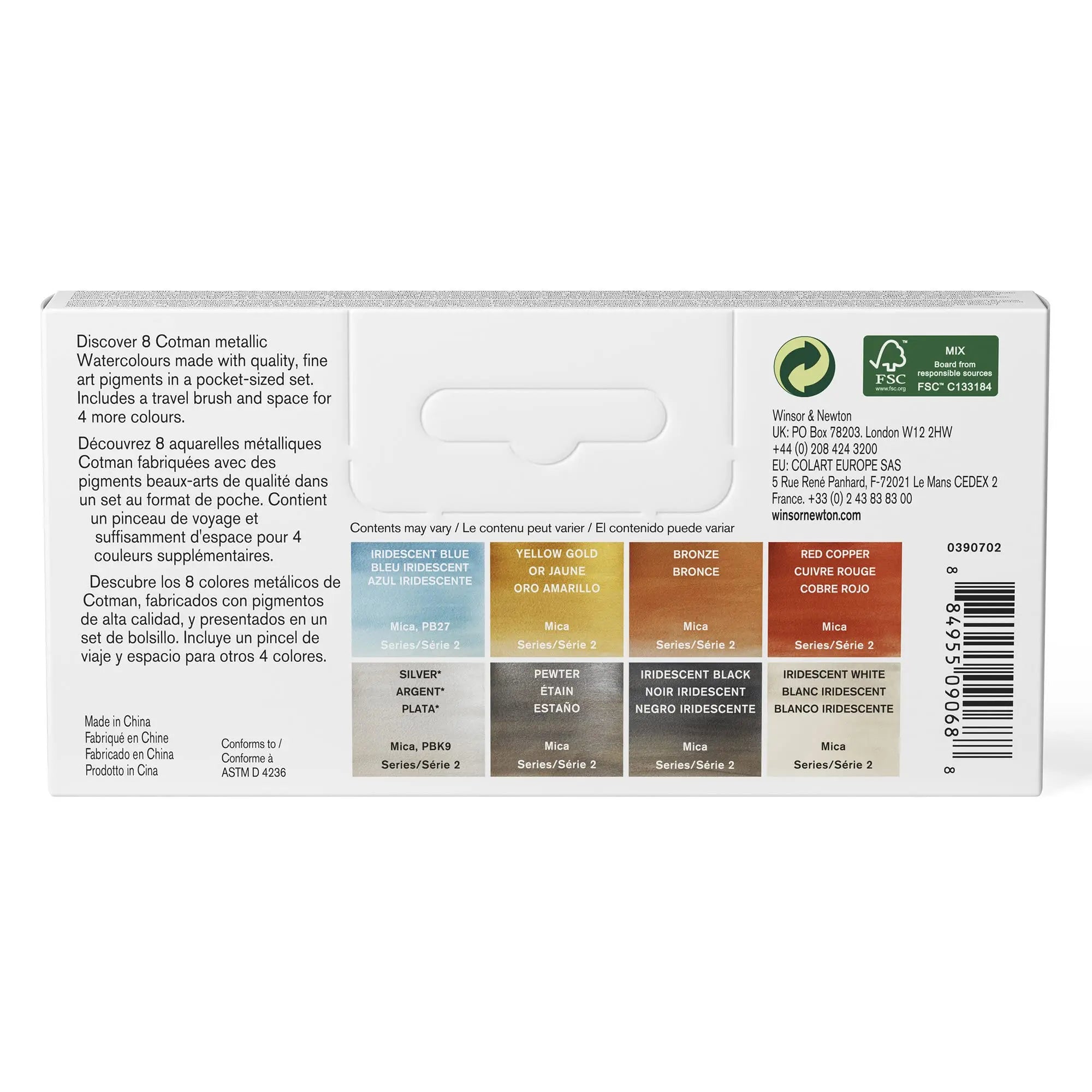 Winsor & Newton Cotman Watercolor Paint Set — Half Pan & Tube Sets
