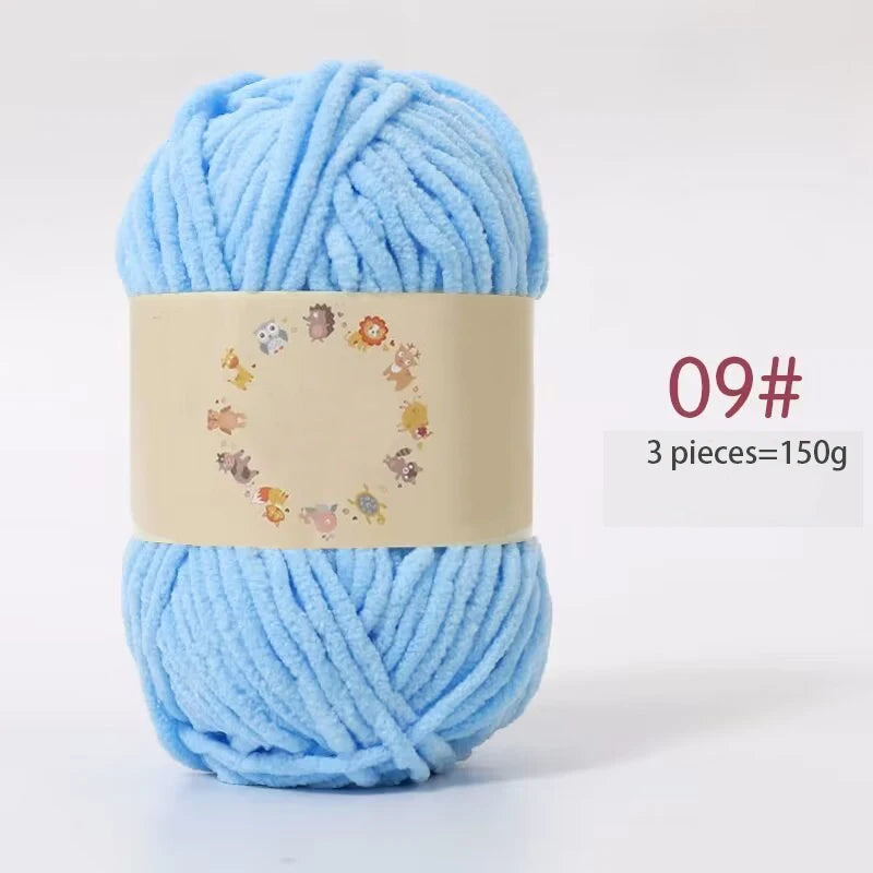 Yarn, Fine Chenille for Handmade Bear Crafts, Pillows, Sweaters & Scarves