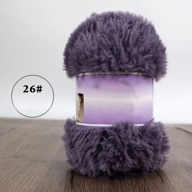 Yarn, Faux Fur for Handmade Slippers, Sweaters, Scarves & Winter Hats