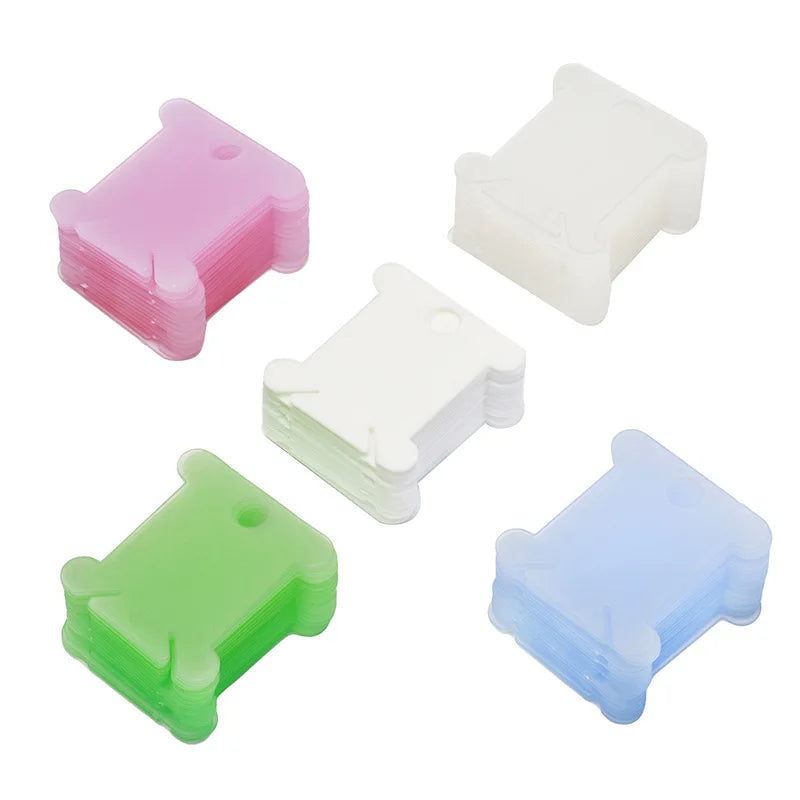 Thread Bobbins, Plastic Rolling Floss Boards for Embroidery & Sewing