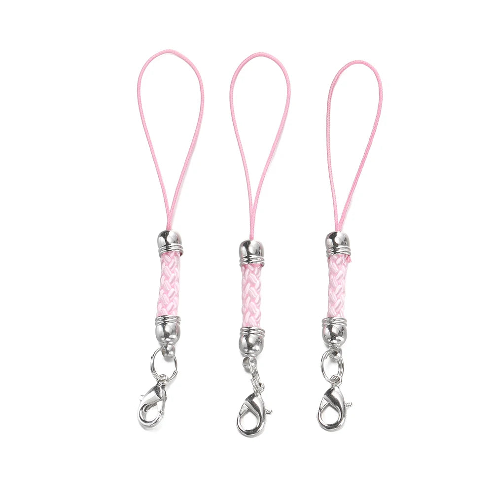 Keychain Cord Straps Lobster Clasps Jump Rings DIY Jewelry Making Craft Supplies