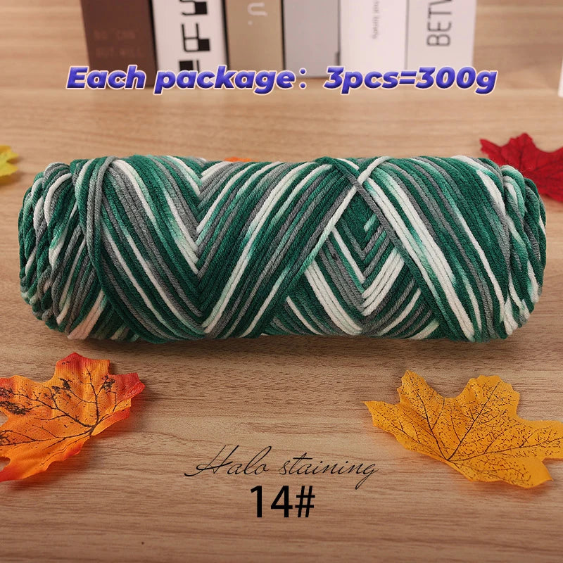 Yarn, Multicolor for Handmade Sweaters, Scarves, Blankets & Crochet Crafts