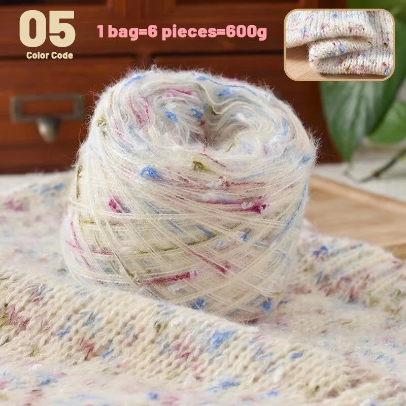 Yarn, Rainbow Colors for Sweaters, Scarves, Hats, Blankets & Shawls