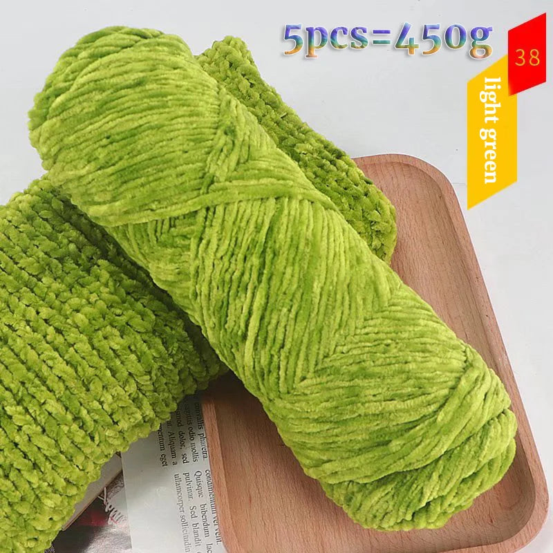 Yarn, Fine Chenille for Sweaters, Scarves, Hats, Rugs & Cushion Crafts
