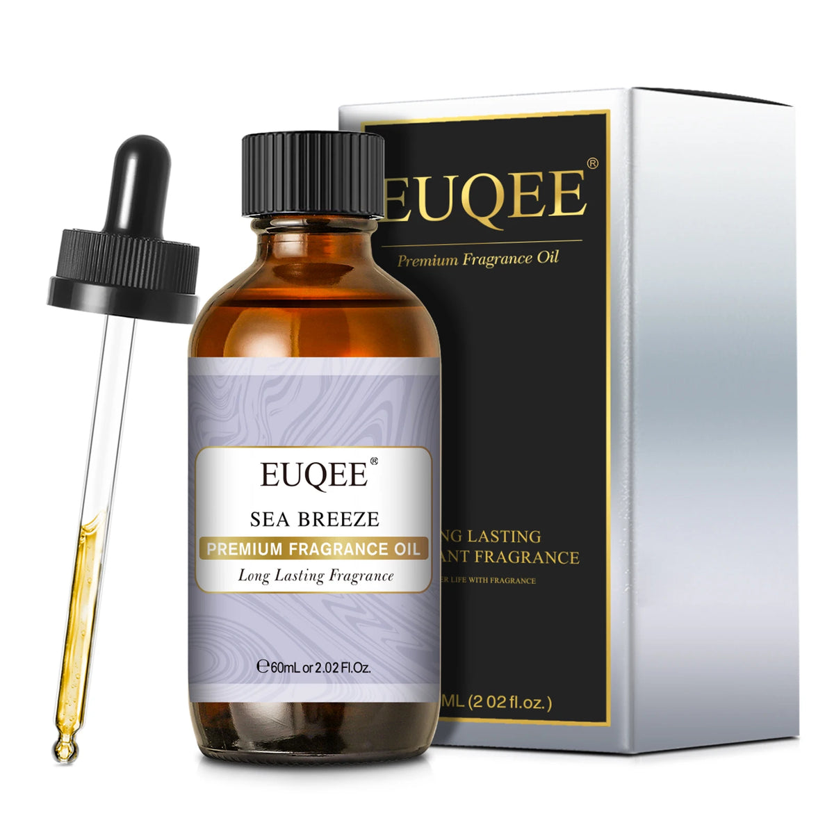 EUQEE Premium Fragrance Oil 60ml Glass Dropper Candle Soap Diffuser 13 Scents
