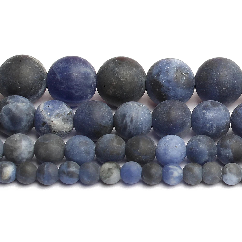 Stone Beads Matte Round Turquoise Jasper Quartz Styles for DIY Jewelry Making