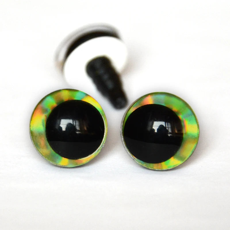 Doll Eyes Holographic Glitter Safety Eyes 12-30mm 20pcs Amigurumi Crochet