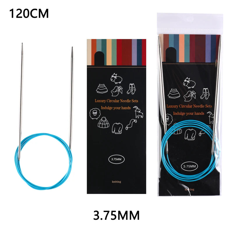 Knitting Needles, Stainless Steel Circular for Handmade Sweaters & Scarves