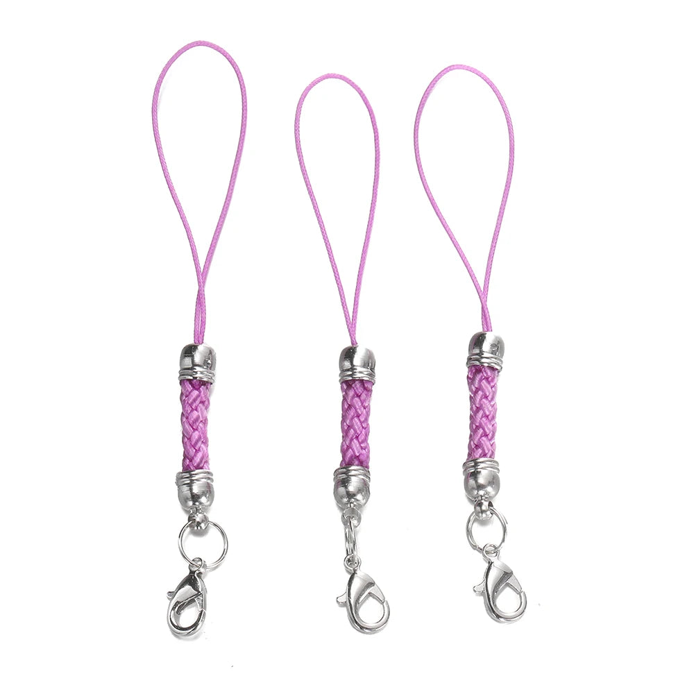 Keychain Cord Straps Lobster Clasps Jump Rings DIY Jewelry Making Craft Supplies