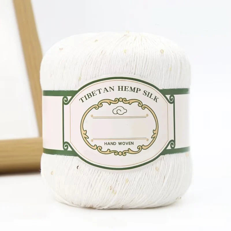 Yarn with Sequins for Crochet Shawls, Summer Hats & Openwork Knitwear