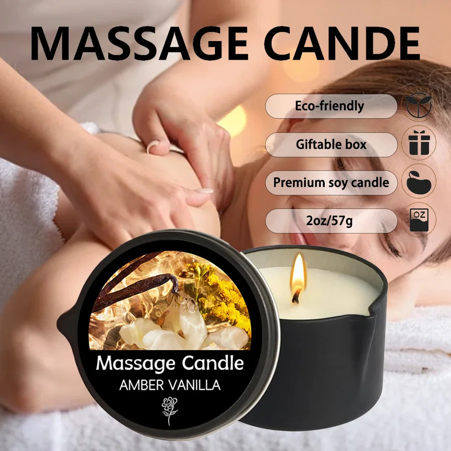 Massage Candles EVODUCK Jasmine Gardenia Lavender Floral Woody Fragrances