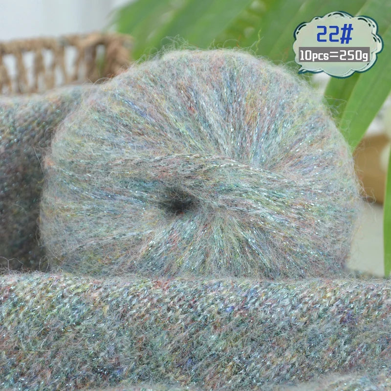 Yarn, Glitter Effect for Knitting Sweaters, Scarves, Hats & Handmade Gifts