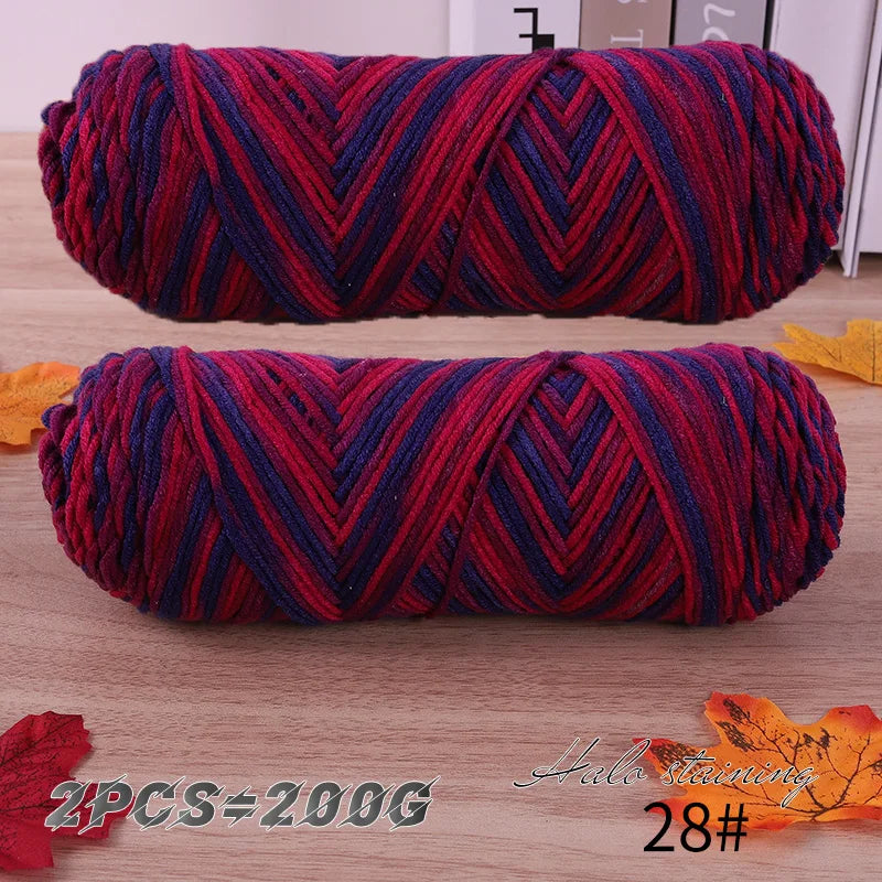 Yarn, Multicolor for Handmade Scarves, Sweaters & Crochet Accessories