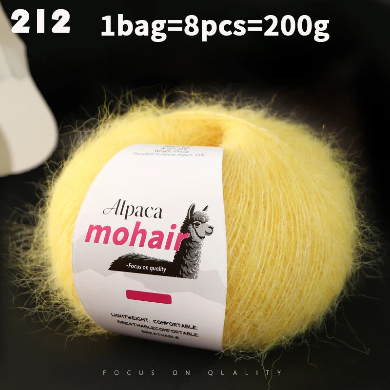 Yarn, Long-Pile Texture for Knitting Gloves, Hair Ties & Creative Crafts