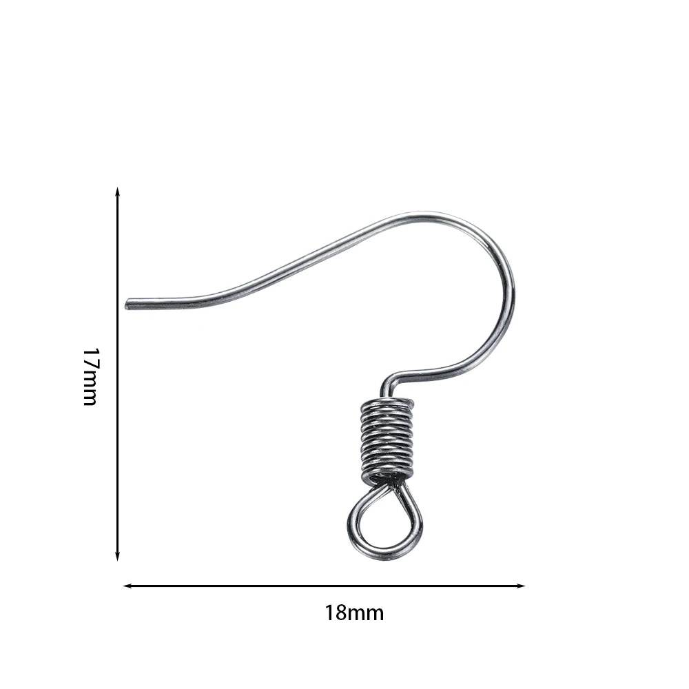 Earring Components Gold Color French Hook Clasps Earwire Iron DIY Jewelry Making