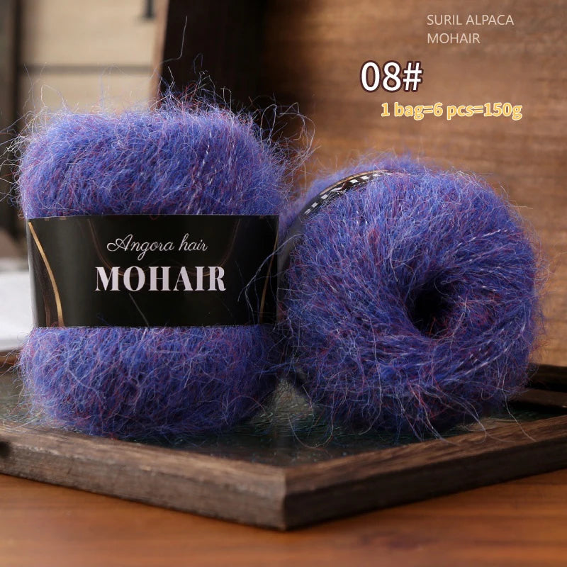 Yarn, Colorful for Crochet Sweaters, Openwork Coats, Hats & Shawls