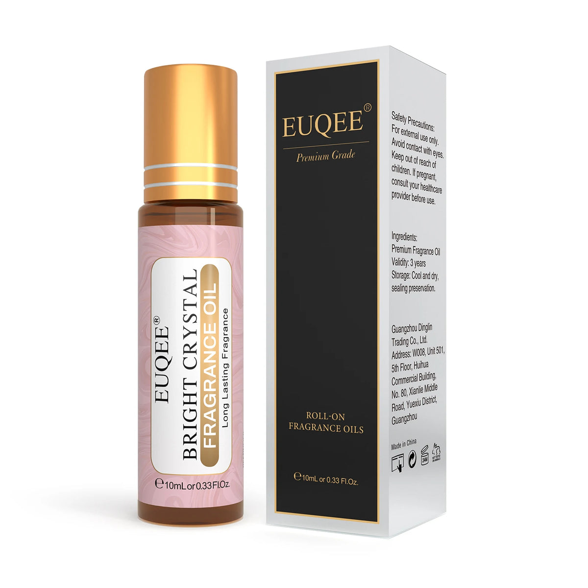 EUQEE Women's Roll-On Perfume Oil 10ml 31 Scents Alcohol-Free Long-Lasting