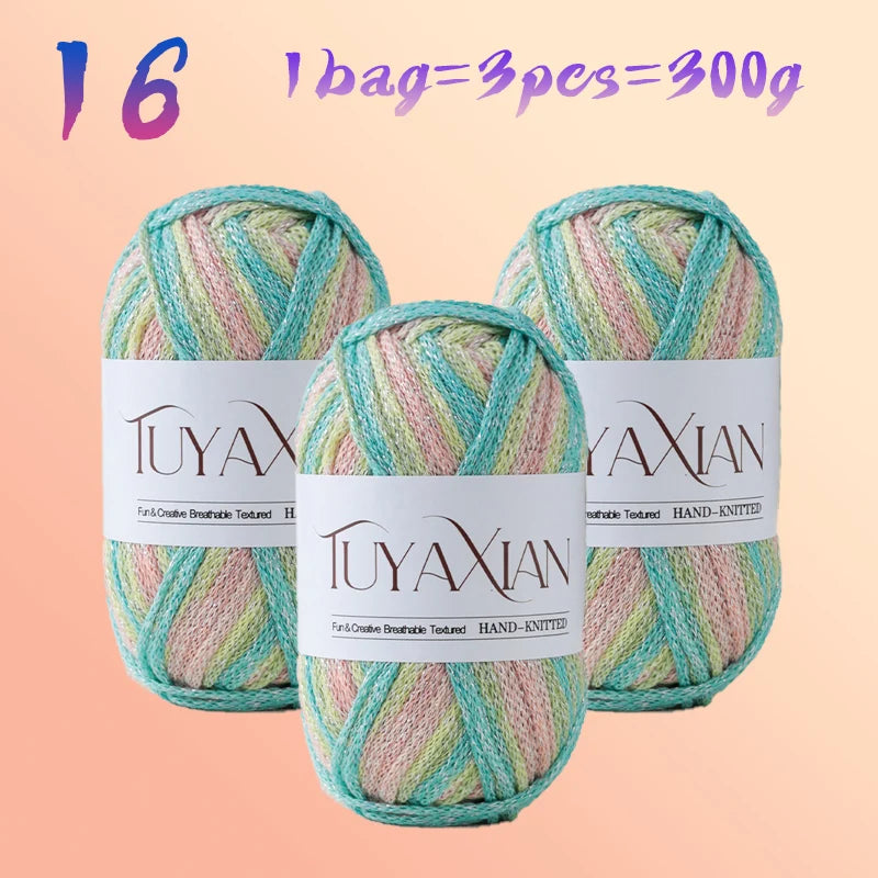 Yarn, Starlight Glitter Effect for Crochet Bags, Hats, Cushions & Crafts